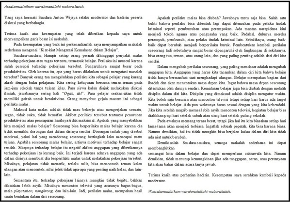 Mekanisme Diskusi dan Prinsip-Prinsip Diskusi