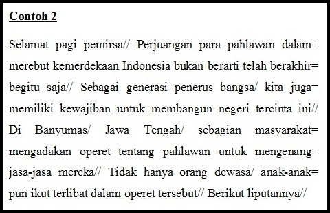 Cara dan Teknik Membaca Teks Berita dan Tanda Penjedaan - Kosongin.com