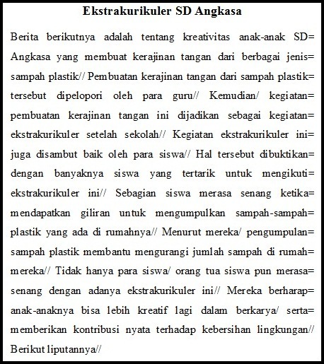 Cara Dan Teknik Membaca Teks Berita Dan Tanda Penjedaan Kosongin