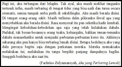 Menentukan Alur, Mendata Masalah, dan Mengomentari Kutipan Novel