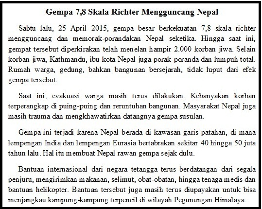 Identifikasi Isi Pada Teks